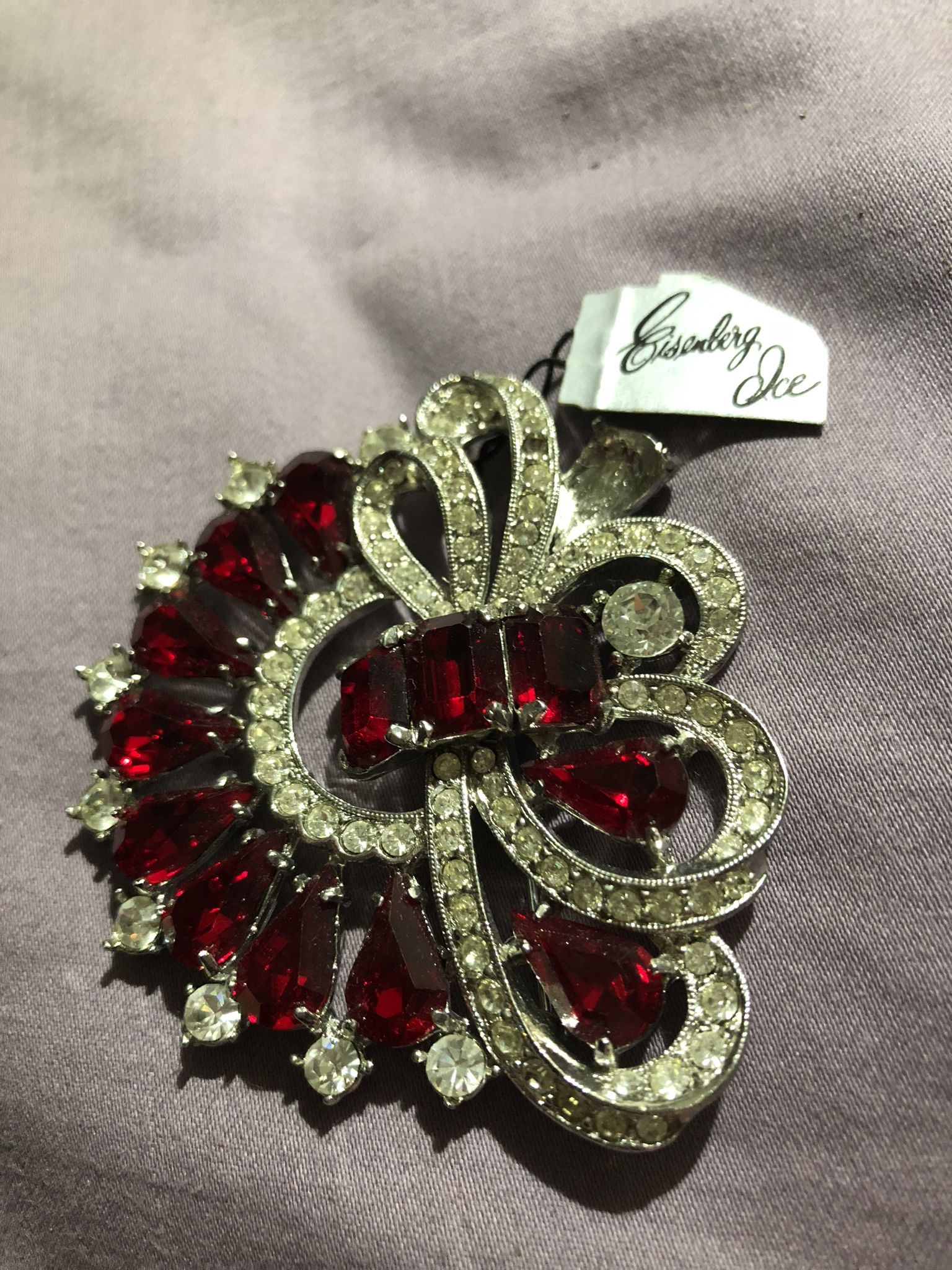 Art Deco Eisenberg Ice Brooch