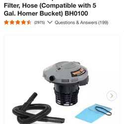 Bucket Head 5 Gallon Shop Vac