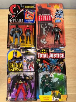 Lot of 4 Vintage Batman Action Figures MOC Kenner
