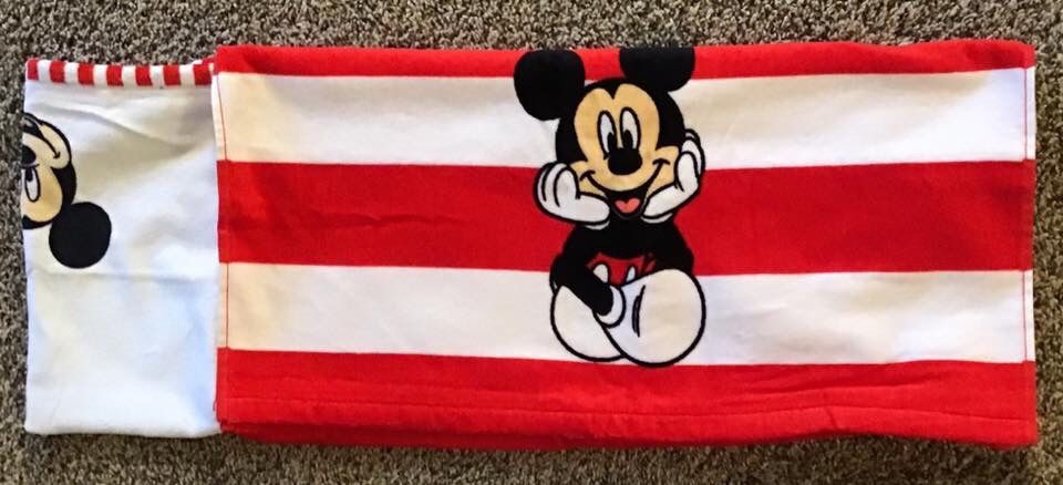 Disneys Mickey Mouse Handmade Hooded Bath Towel 