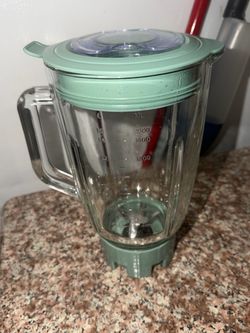 Replacement Glass Blender Jar & Lid Only (Mainstays Sage Green)