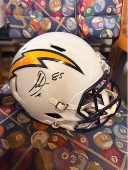 Antonio Gates Signed Los Angeles Chargers Replica Helmet Beckett Authenticated