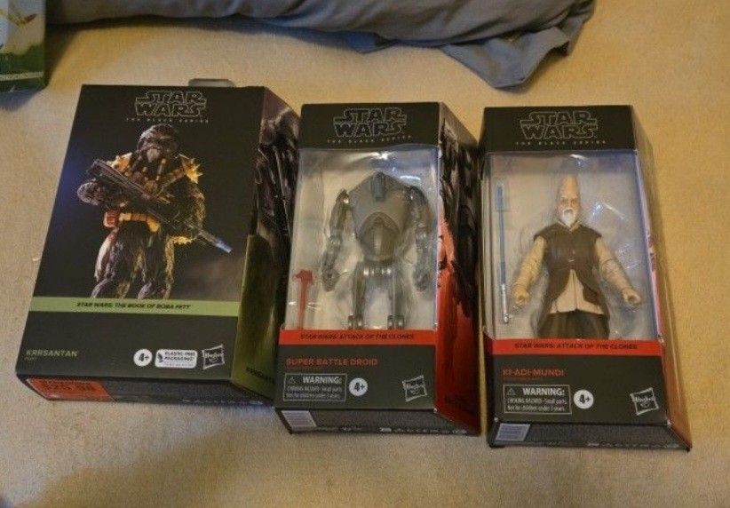 3 Black Series (Ki Adi Mundi, Super Battle Droid, Krrsantan)