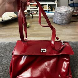 Old Money Red Oiled Leather Bag