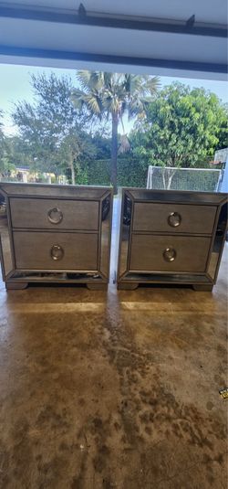 Z Gallerie Farrah Two Drawer Nightstand