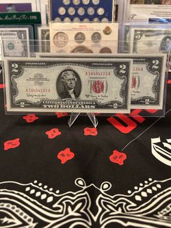 1963 sequential 2 dollar red seal