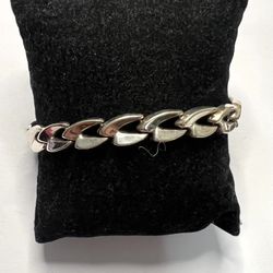 925 sterling silver Italy made link bracelet size 7.5” l