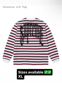 Supreme FW26’ week 1 Size XL Intarsia L/S Top Stripe