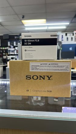 Sony Cinema Camera FX30 and Sigma Lens 18-50mm F2.8