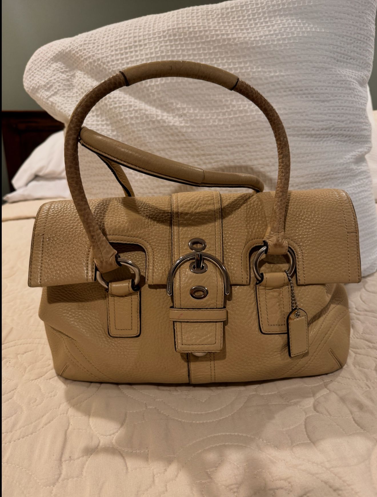 Coach Hampton Soho Leather Satchel Shoulder Handbag