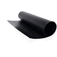 BBQ Grill Mat Non Stick -With Holes - Set of 2 Heavy Duty Reusable and Dishwasher Safe Black Mesh Fireproof Topper Pads