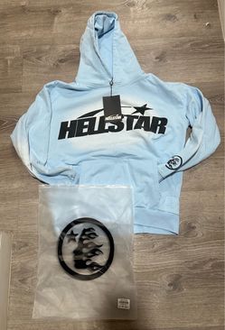 Hellstar Baby Blue Hoodie with Tags