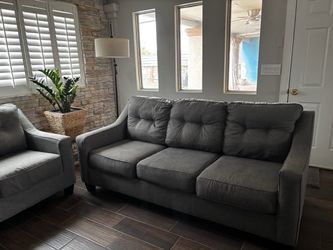 Gray couches