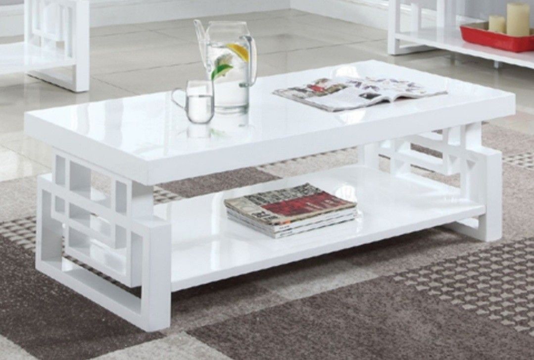Glossy White Coffee Table