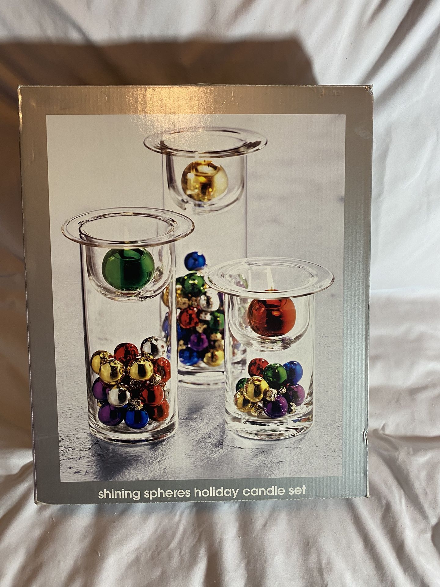 JCP Home Collection Shining Sphere Holiday Candle Set Candles Christmas Holiday