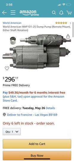 Hydraulic Dump Pump (WORLD AMERICAN)