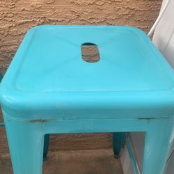 Antique Metal Stools- Set Of 3