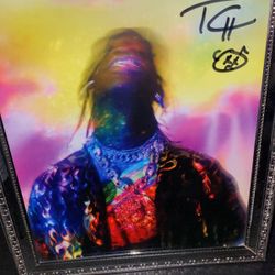 Travis Scott Autograph Signed Lithograph 