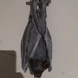 Latex Foam Filled Hanging Bat Halloween Decoration 