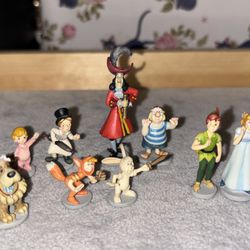 Disney Olszewski Goebel Peter Pan Wendy Captain Hook Figure Set