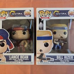 Funko Pop Contra Lance Bean 586 & Bill Rizer 585