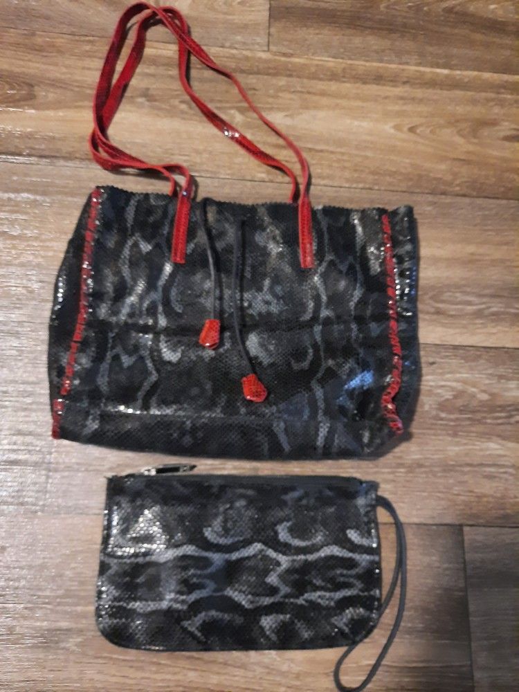 Leather Purse with Wallet