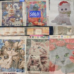 DIY Diamond Painting Kits Lot – Cat Designs