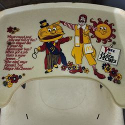 Vintage McDonald's Rolling High Chair