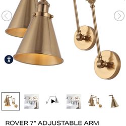 Wall Sconces Jonathan Y Brass Gold Set of 2
