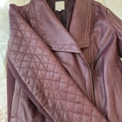 Burgundy Leather Jacket