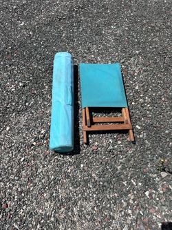 Retro camp table and chair