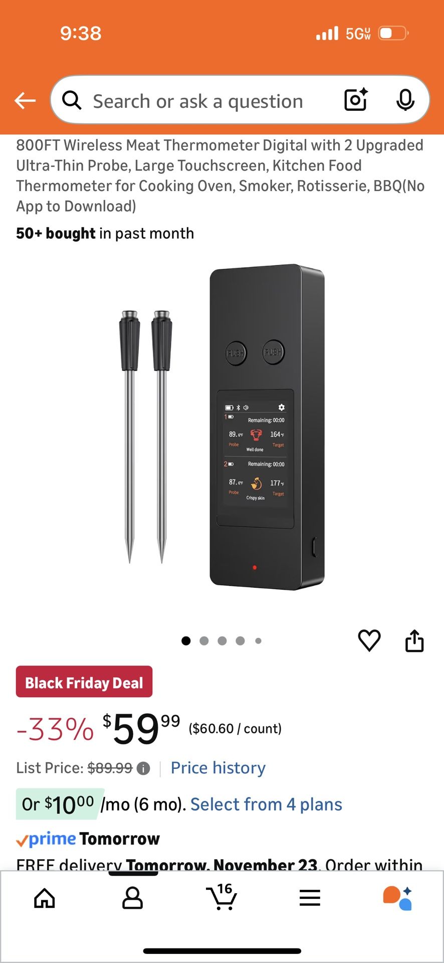 Wireless Meat Thermometer