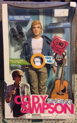 New in package Cody Simpson 12" Singing Doll