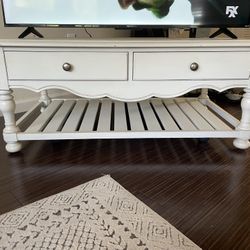 White Haverty’s Coffee Table