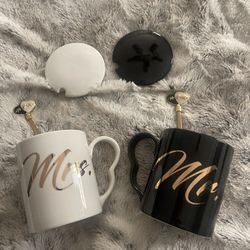 DELUXY Mr and Mrs Coffee Mugs Set