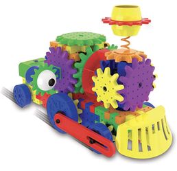 The Learning Journey Techno Gears STEM Construction Set - Crazy Train (60+ pieces) - Learning Toys & Gifts for Boys & Girls Ages 6 Years and Up