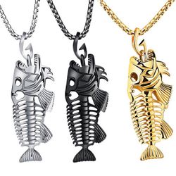 Fishing hook necklace