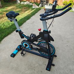 Pooboo Indoor Cycling Exercise Bike – Quiet Spin Bike – Adjustable Resistance