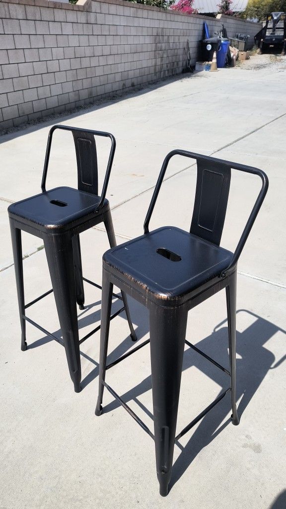 Two Stools metal. 2 1/2 Ft