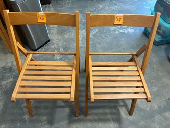 Wooden Folding Chairs $25 ea