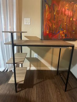 Desk with Shelves