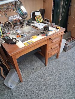 Antique School Teacher's Desk 1930's