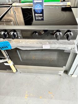 SAMSUNG BESPOKE STAINLESS STEEL GLASS STOVE