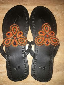 Leather Sandals-New Size 7.5