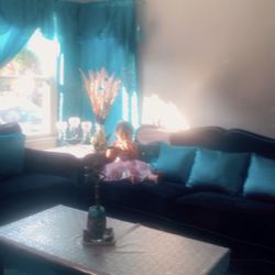 Royal sofa set with its own cover, tables and Fire Plus