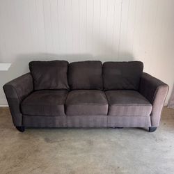Charcoal gray 3-seater couch