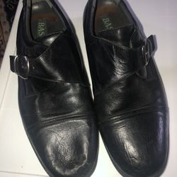 BASS Men’s Monk Strap Genuine Leather Shoes Size 12