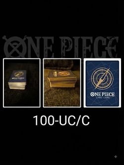 One Piece Card Game 100 each UC/C bulk Card Lot