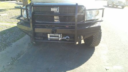 Wench bumper and winch