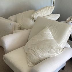 White 3 Section Couch